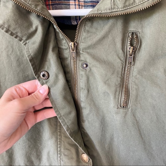 mine Plaid Utility Jacket Green Sz Small - Picture 4 of 10